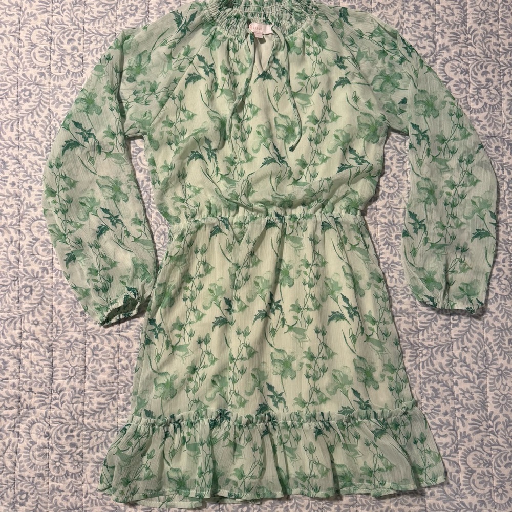 GB Girls Green Floral Dress